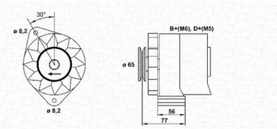 MAGNETI MARELLI 943356728010 -  Генератор